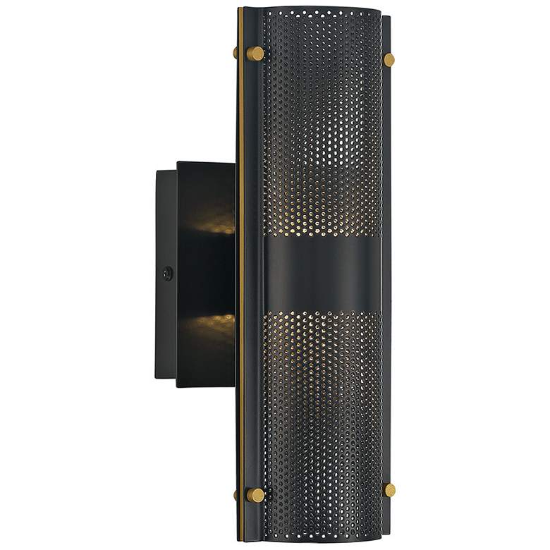 Image 5 Westcliffe 12" High Black 2-Light LED Outdoor Wall Light more views