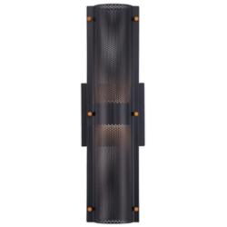 Westcliffe 17" High Black 2-Light LED Outdoor Wall Light