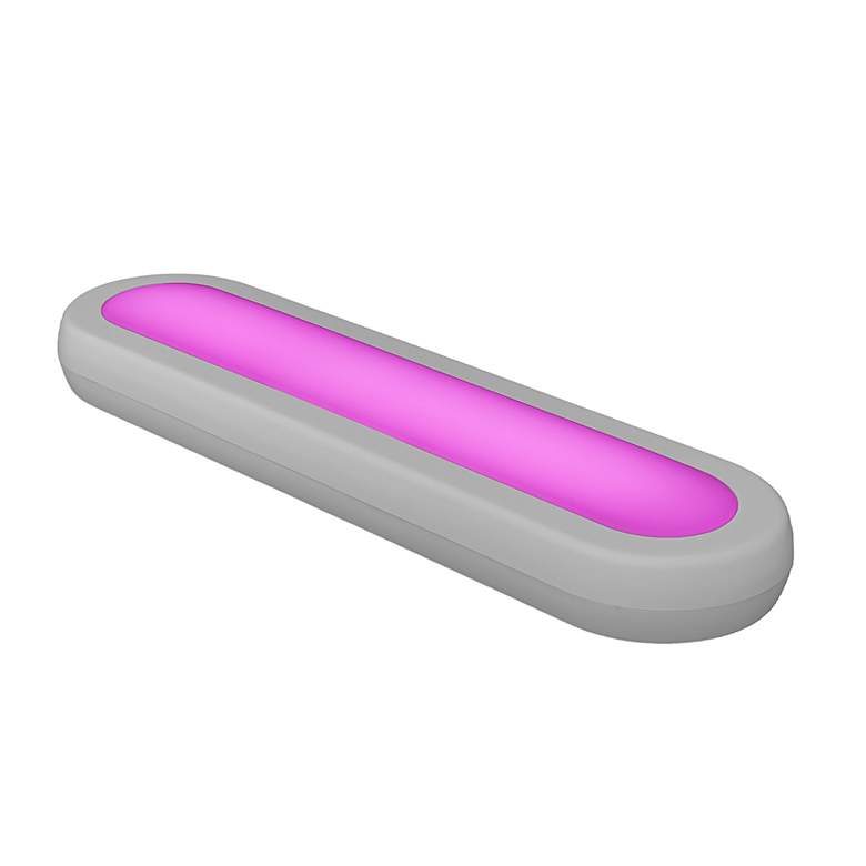 Image 3 Westek 10 1/4"W White LED Color-Changing Bar Light w/ Remote more views