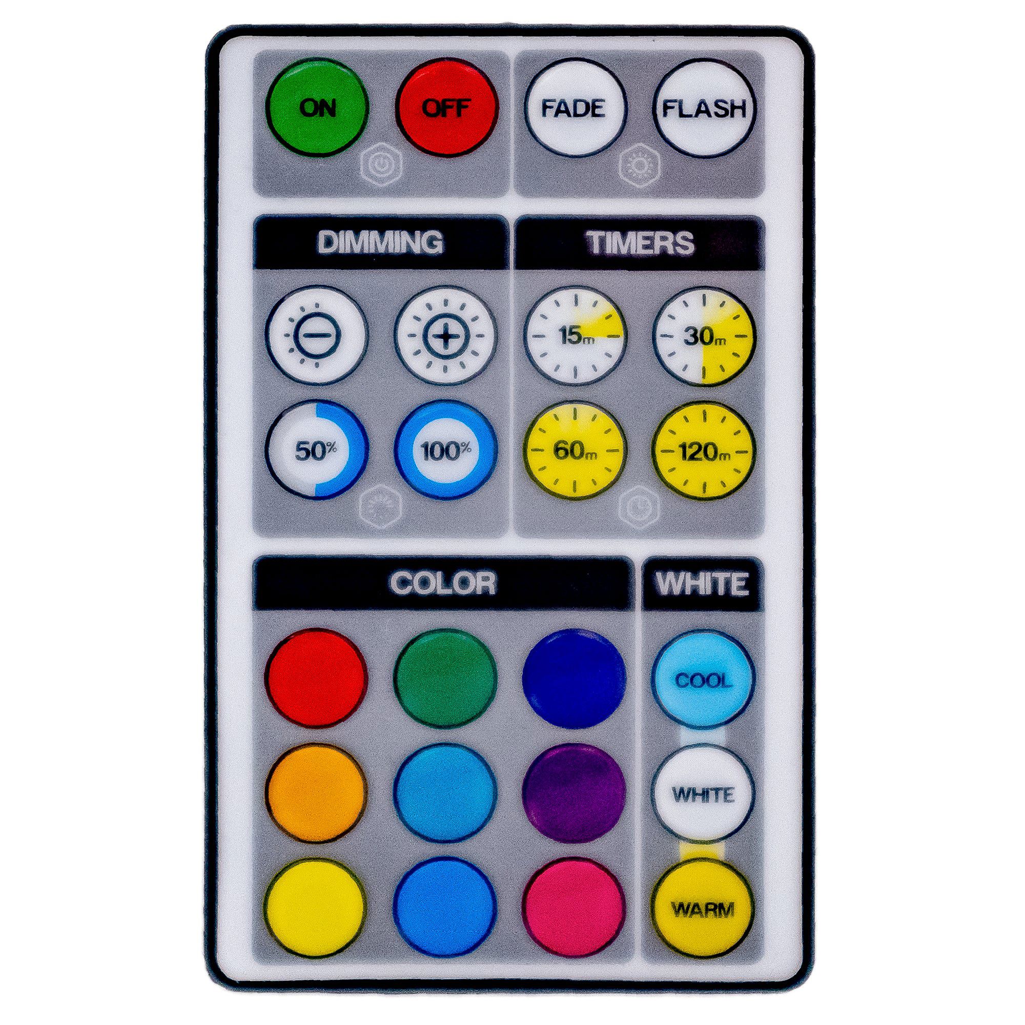 Westek 10 1/4"W White LED Color-Changing Bar Light w/ Remote