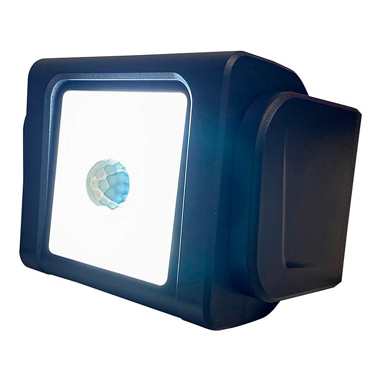 Image 2 Westek 5" Wide Black Compact Motion LED Security Light more views