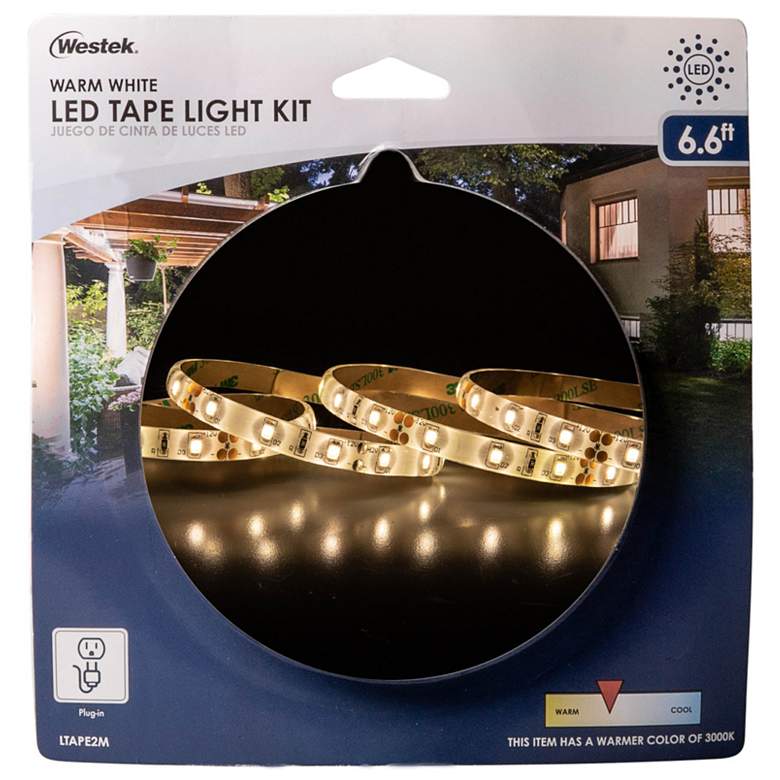 Image 1 Westek 6.6-Feet Clear Indoor/Outdoor LED Tape Light