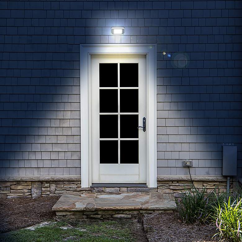 Image 3 Westek 7 1/4" Wide Black Wireless Motion LED Security Light more views