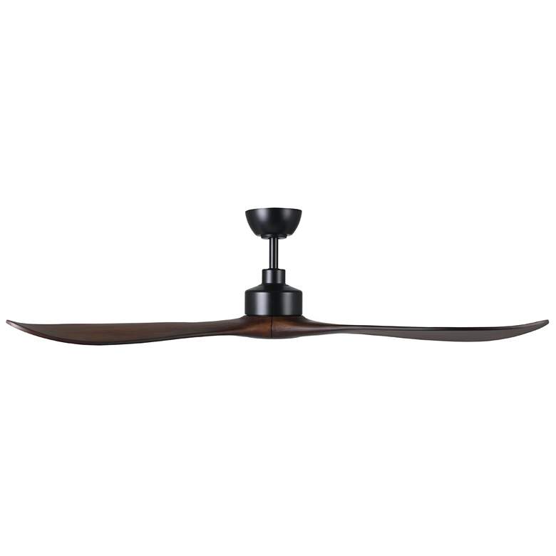 Image 1 Westerly 60" 3 Blade 5 Speed Black Ceiling Fan w/ Walnut Blades