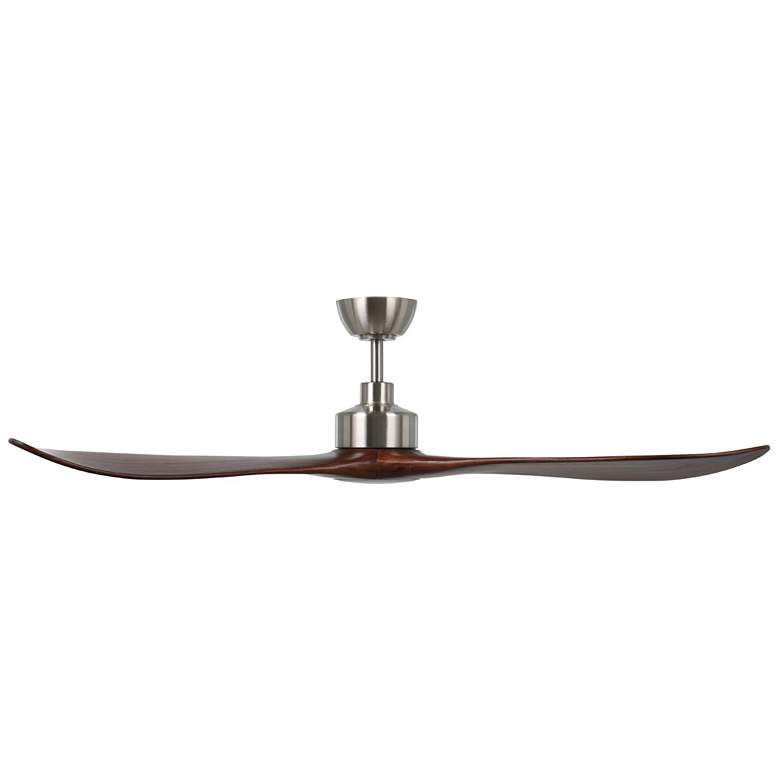 Image 1 Westerly 60" 3 Blade 5 Speed Nickel Ceiling Fan w/ Acacia Blades