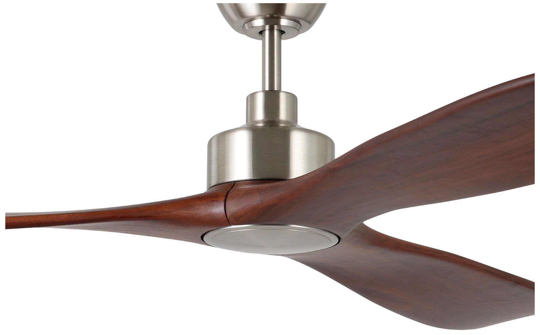 Image 2 Westerly 72" 3-Blade Fan w/ 5 Speed Remote Acacia Blades/brushed Nicke more views