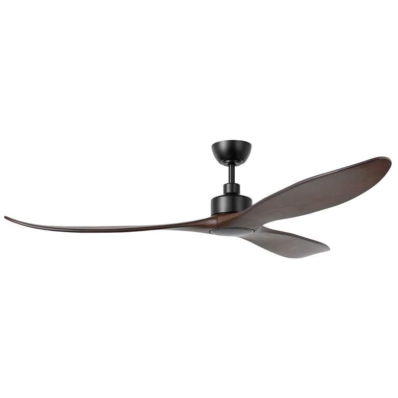 Image 1 Westerly 72" 3-Blade Fan with 5 Speed Remote Walnut Blades/Black Accen