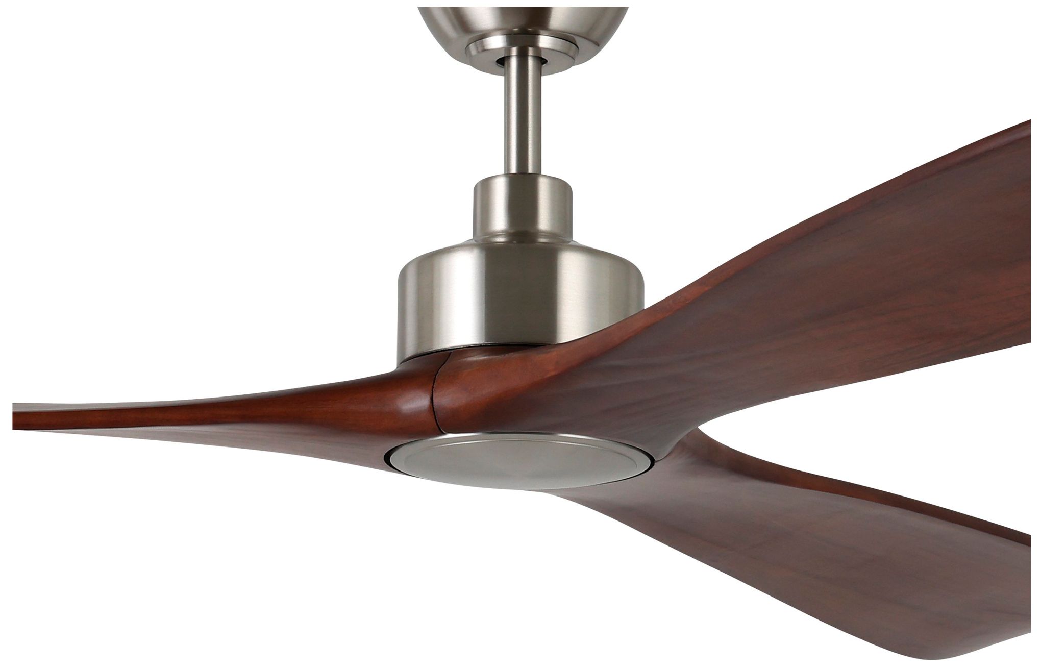 Image 2 Westerly 84" 3-Blade Fan w/ 5 Speed Remote Acacia Blades/Brushed Nicke more views
