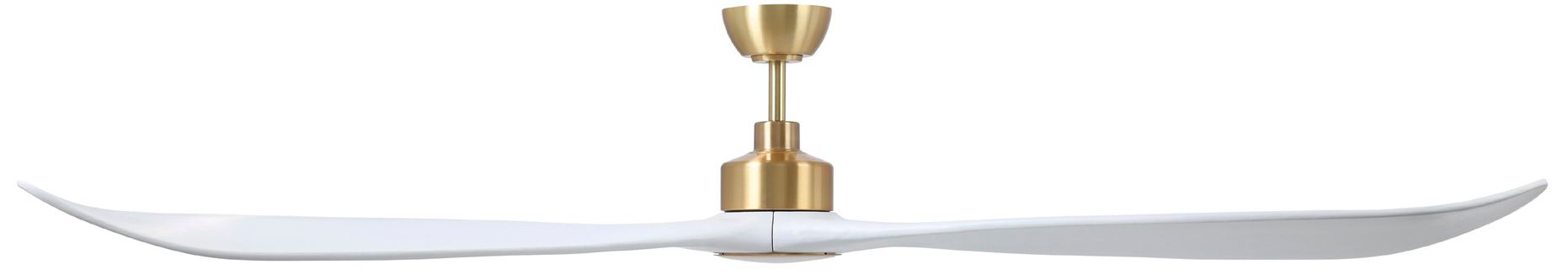 Image 3 Westerly 84" 3-Blade Fan w/ 5 Speed Remote White Blades/Satin Brass Ac more views