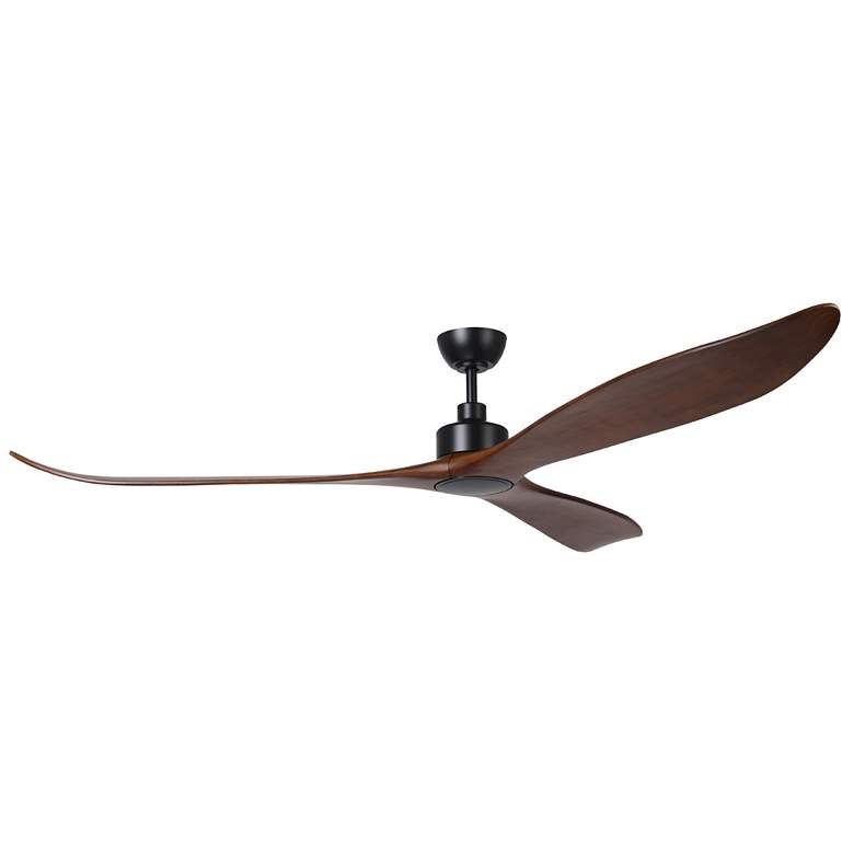 Image 1 Westerly 84" 3-Blade Fan with 5 Speed Remote Walnut Blades/Black Accen
