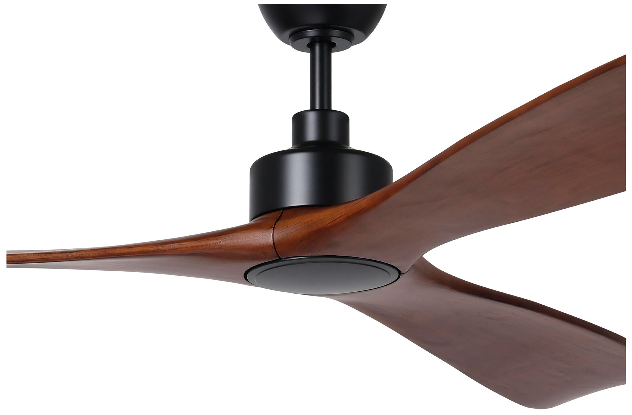 Image 2 Westerly 84" 3-Blade Fan with 5 Speed Remote Walnut Blades/Black Accen more views