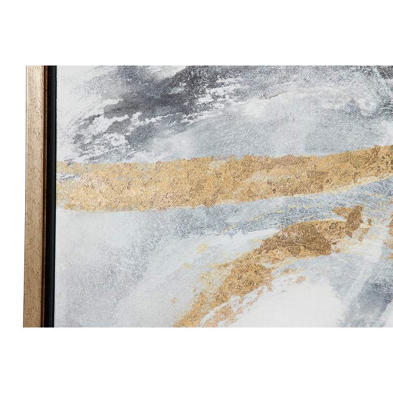 Image 3 Westerly Matte Gold 39 1/2" Wide Framed Canvas Wall Art more views