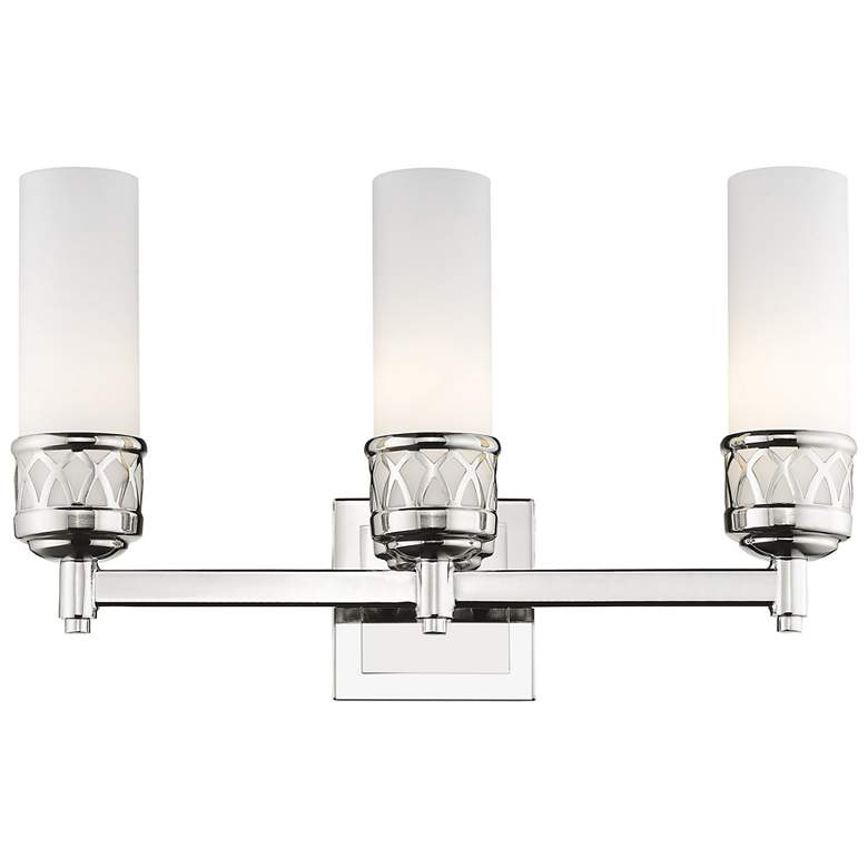 Image 1 Westfield 3-Light 10.75-in Chrome Cylinder Vanity Light