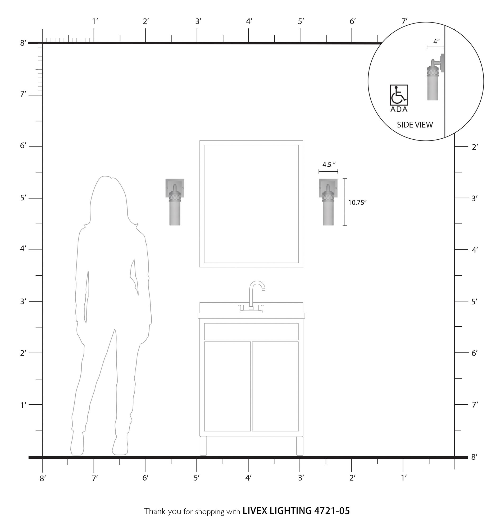 Westfield 4.5-in W 1-Light Polished Chrome Wall Sconce