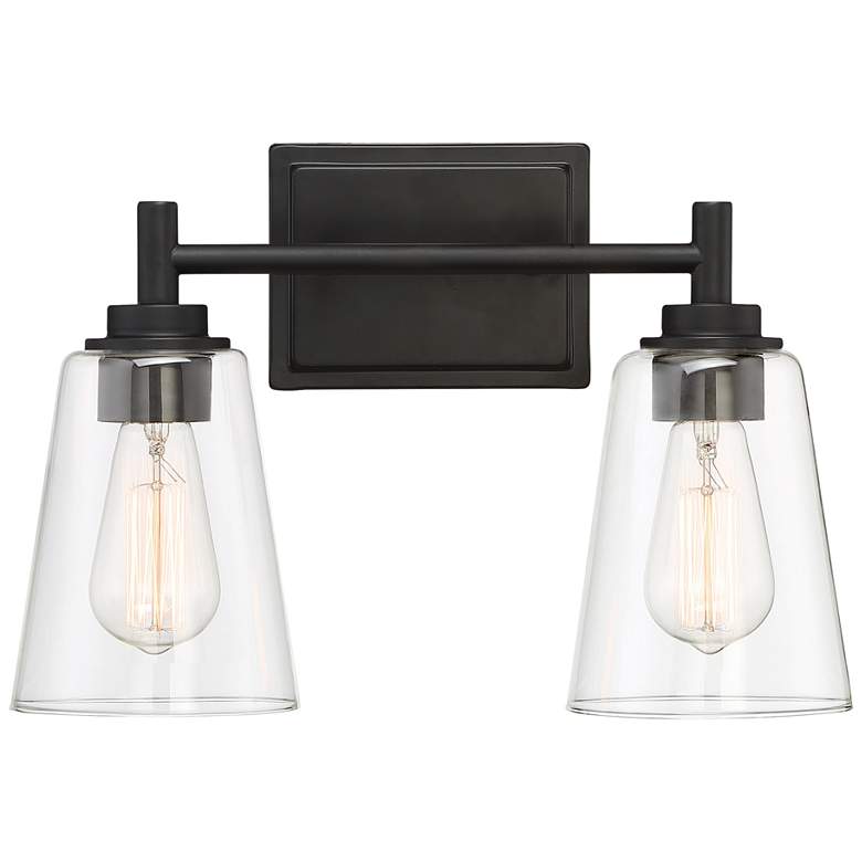 Image 4 Westin 10 1/4" High Matte Black Metal 2-Light Wall Sconce more views