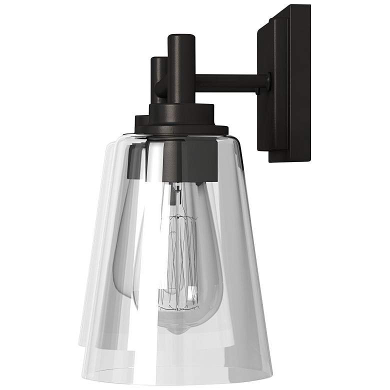 Image 5 Westin 10 1/4" High Matte Black Metal 2-Light Wall Sconce more views