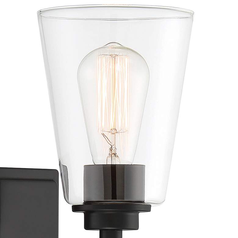 Image 3 Westin 10 3/4" High Matte Black Wall Sconce more views