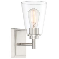 Westin 10 3/4" High Satin Platinum Metal Wall Sconce