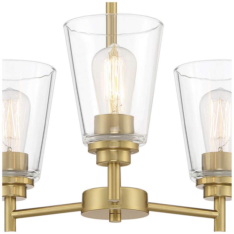 Image 2 Westin 18" Wide Brushed Gold 3 Light Chandelier more views