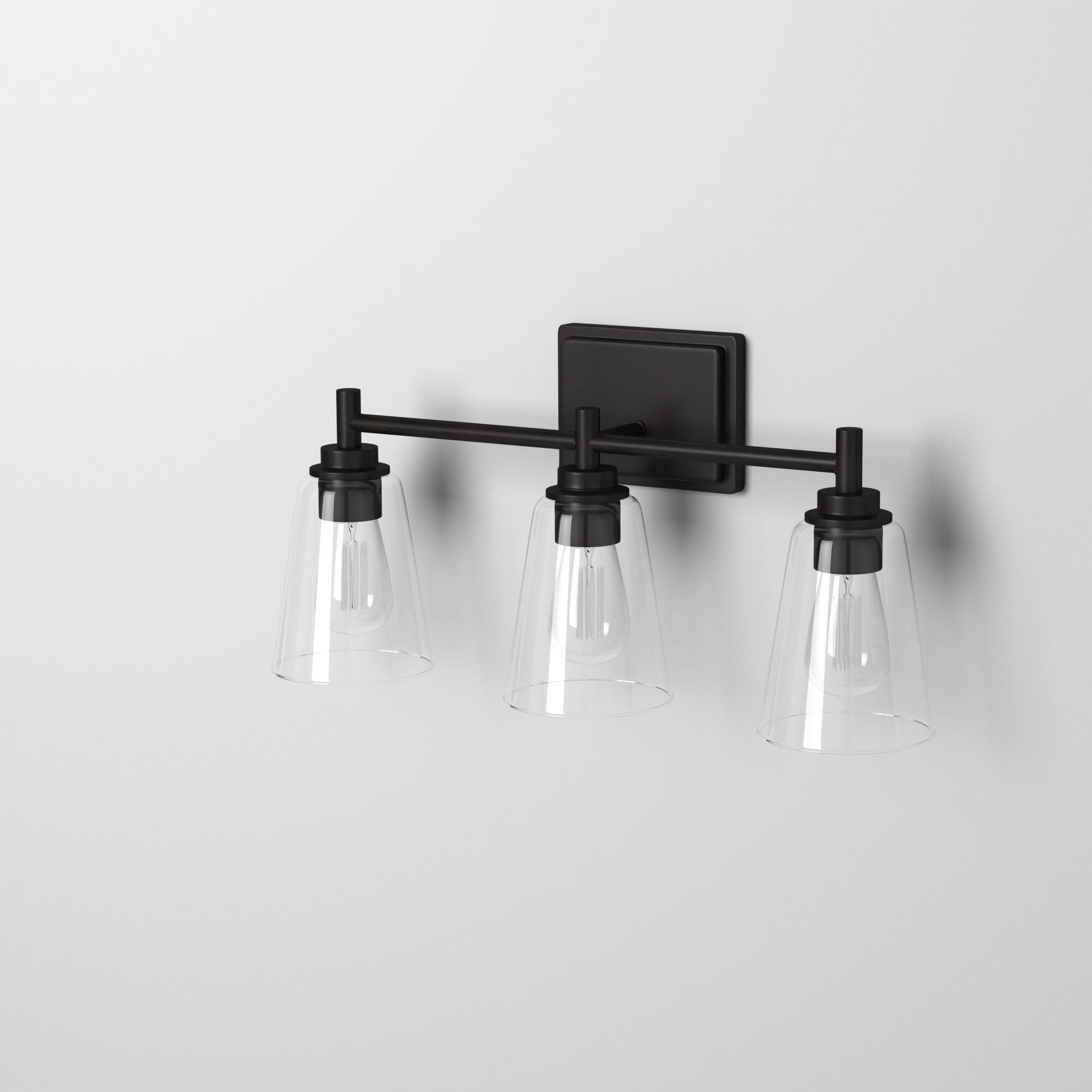 Image 3 Westin 22 1/2" Wide Matte Black 3-Light Bath Light more views