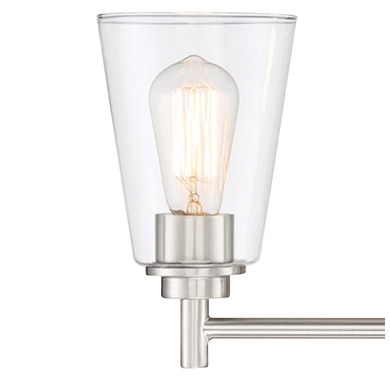 Image 3 Westin 22 1/2" Wide Satin Platinum Metal 3-Light Bath Light more views
