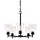 Westin 24" Wide Matte Black 5-Light Chandelier