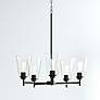 2_Westin 24" Wide Matte Black 5-Light Chandelier