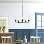 Westin 24" Wide Matte Black 5-Light Chandelier in scene