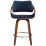 7_Westin 25 3/4" Blue Velvet Swivel Counter Stools Set of 2 more views