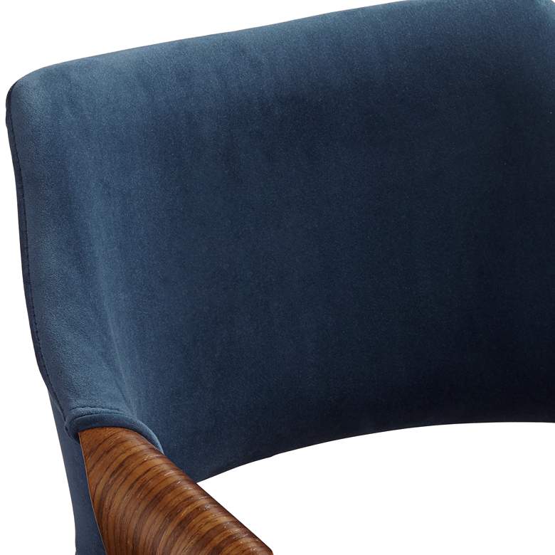 Image 3 Westin 25 3/4" Blue Velvet Swivel Counter Stool more views