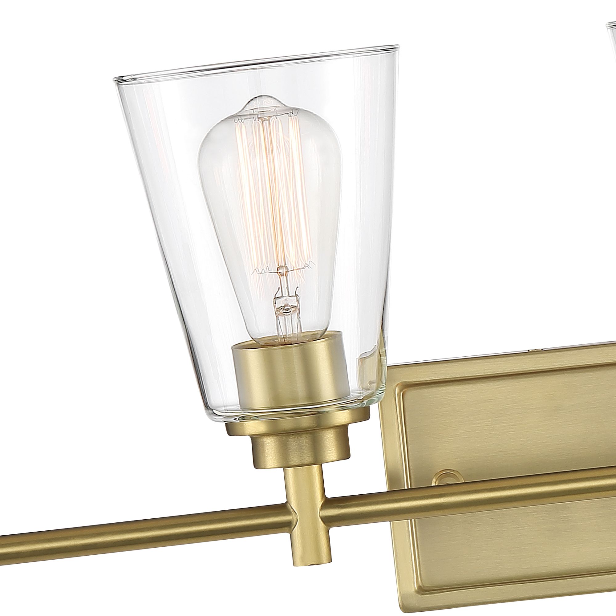 Image 4 Westin 31" Wide Brushed Gold Metal 4-Light Bath Light more views