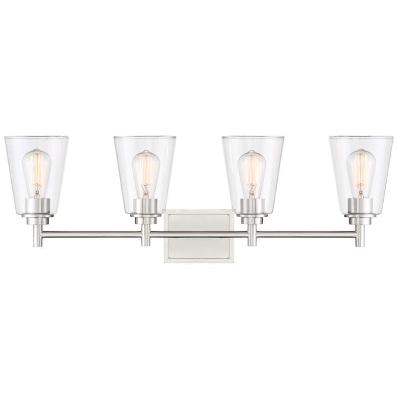 Image 3 Westin 31" Wide Satin Platinum Metal 4-Light Bath Light more views