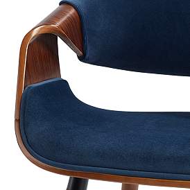Image5 of Westin Blue Fabric and Beech Wood Dining Chair more views