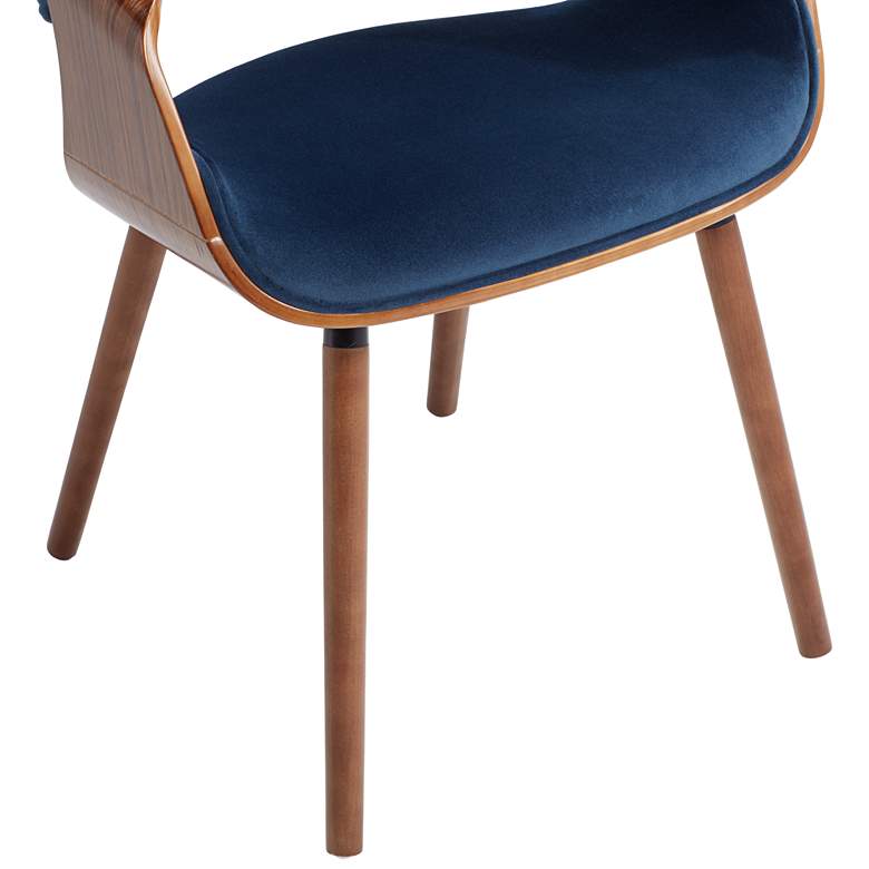 Image 7 Westin Blue Fabric and Beech Wood Dining Chair more views
