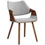 Westin Gray Fabric and Beech Wood Dining Chair