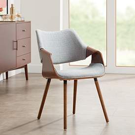 Image1 of Westin Gray Fabric and Beech Wood Dining Chair