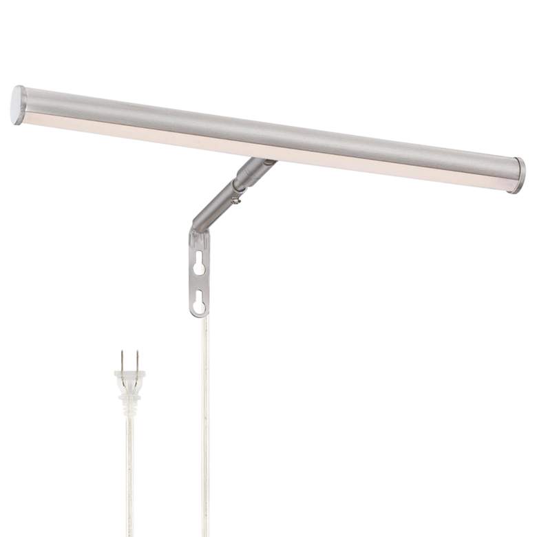 Image 2 Westinghouse 14 1/2"W Brushed Nickel Plug-In Picture Light