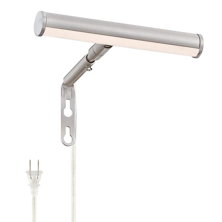 Image 2 Westinghouse 7 1/4"W Brushed Nickel Plug-In Picture Light