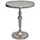 Westington Candlestick Raw Nickel Spindle Accent Table