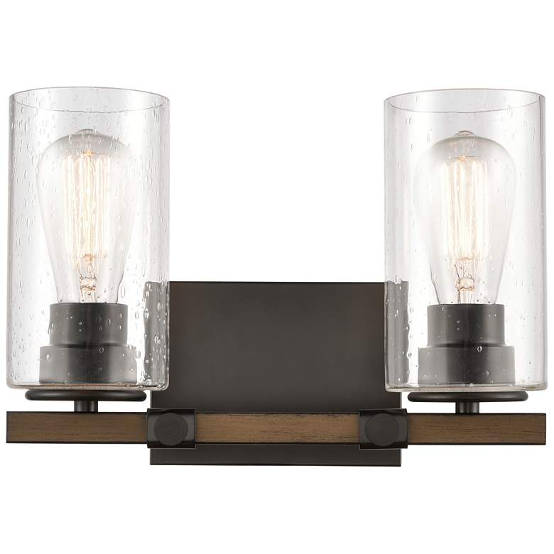 Image 1 Westlake 13" 2-Light Matte Black Bath Light