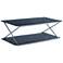 Westlake Coffee Table in Black Veneer and Brushed Stainless Steel