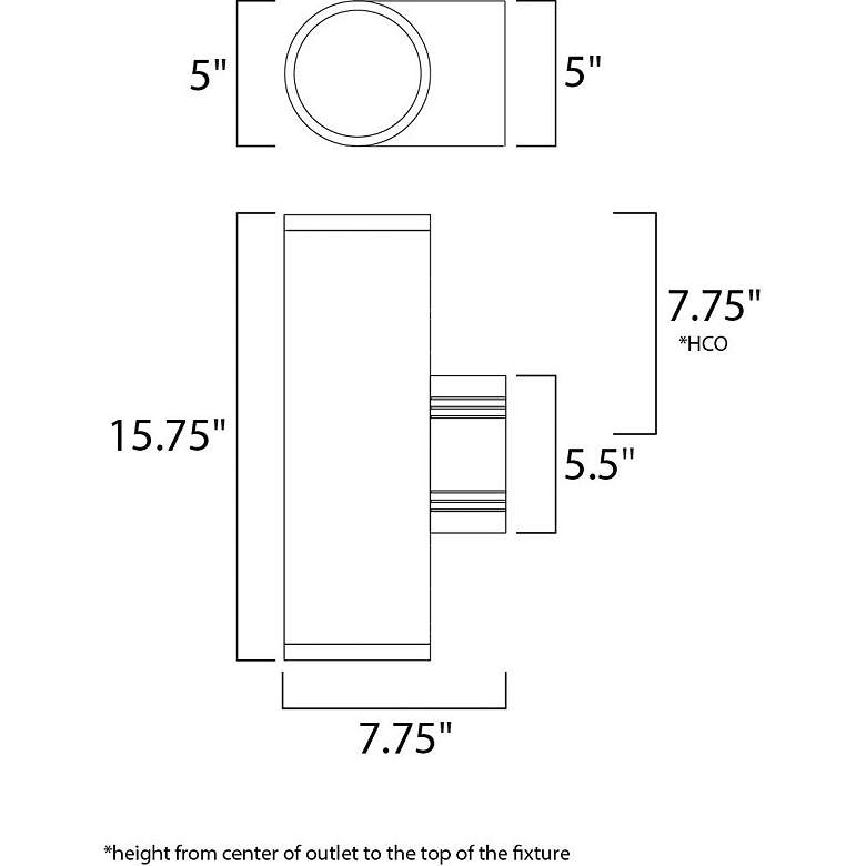 Image 2 Westlake LED E26 1-Light 9.5" Wide Black Outdoor Wall Light more views