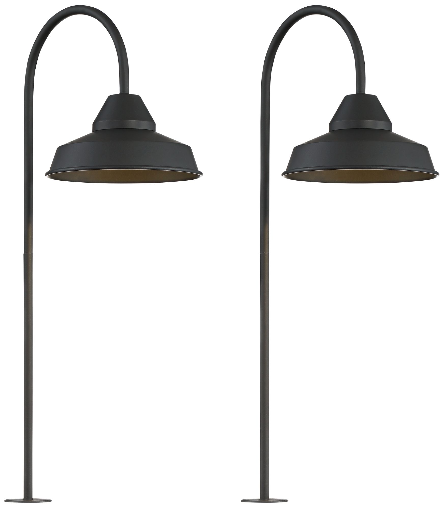 Image Westley 23" High Black LED Landscape Path Light Set of 2