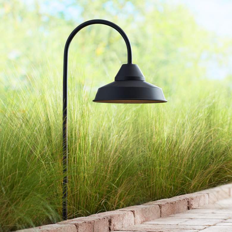 Image 1 Westley 23 inch High Black LED Landscape Path Light