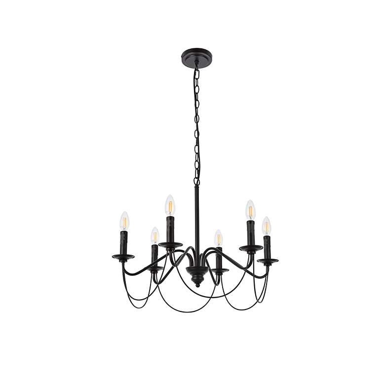 Image 7 Westley 6 Lts Pendant In Black more views