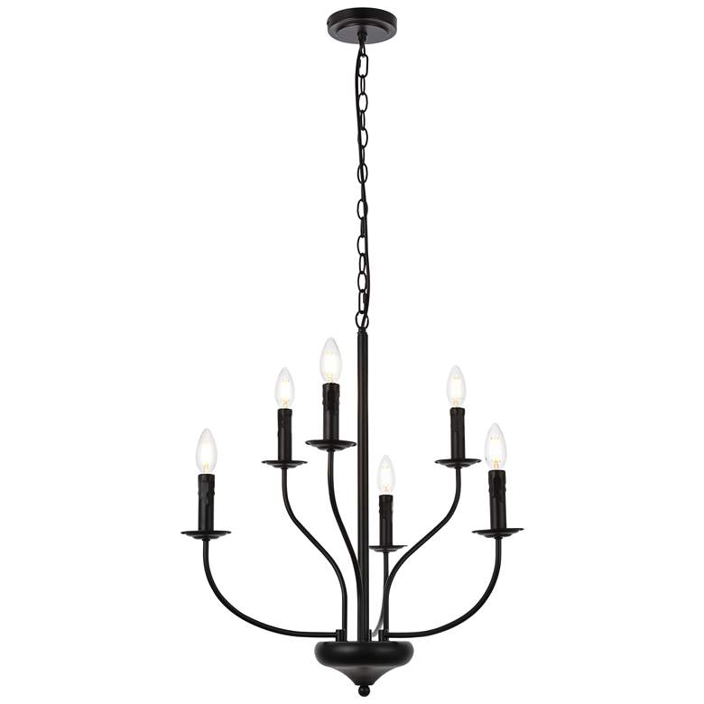 Image 1 Westley 6 Lts Pendant In Black