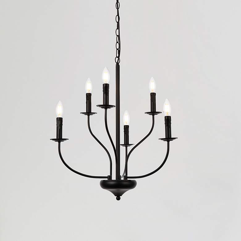 Image 1 Westley 6 Lts Pendant In Black