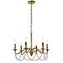 1_Westley 6 Lts Pendant In Brass