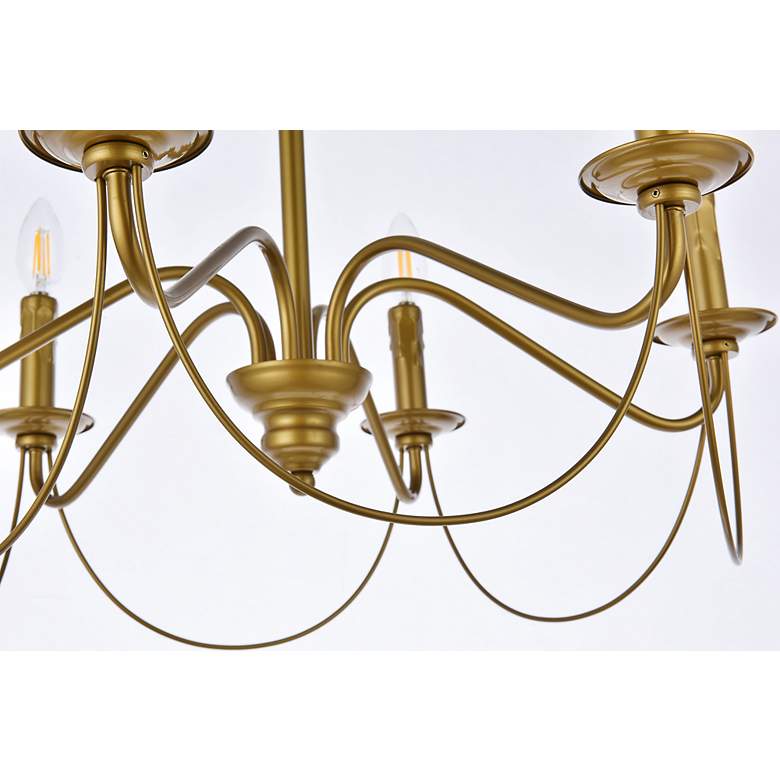 Image 4 Westley 6 Lts Pendant In Brass more views