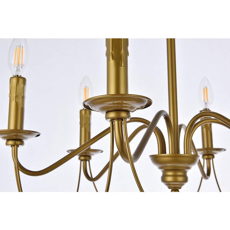 Image 6 Westley 6 Lts Pendant In Brass more views